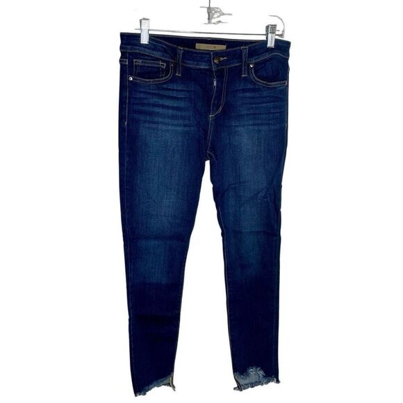 Joe’s Jeans Step Hem Skinny Jeans Women's Size 29 (30x27) Mid-Rise Dark Wash - Picture 2 of 10